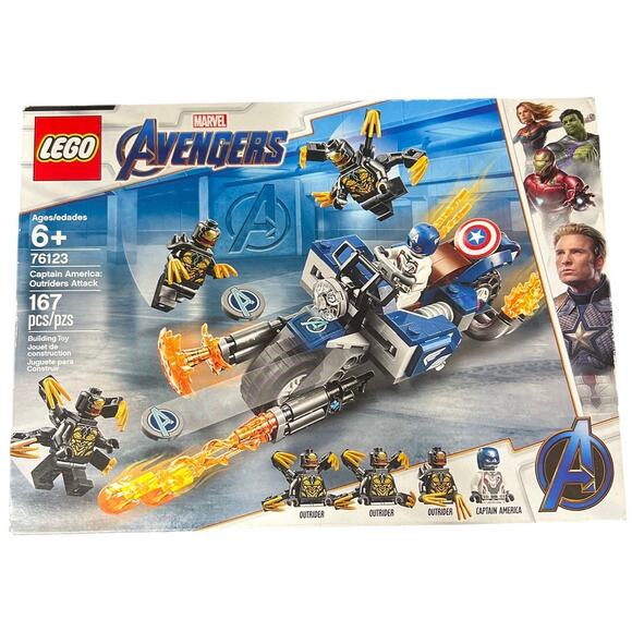Lego Marvel Avengers Captain America Outriders Attack 76123 *SEALED* - Picture 1 of 5